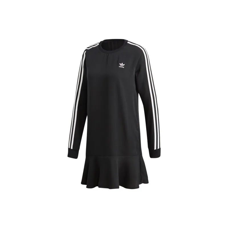 Adidas Originals Long Sleeved Dresses Women's Black-0