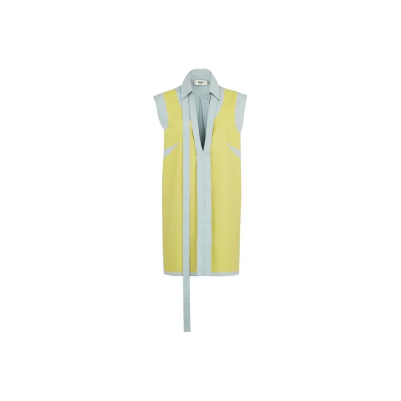 FENDI Sleeveless Poplin Dress-0