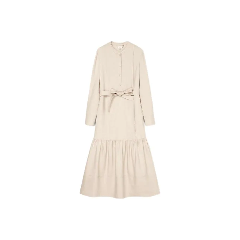 Goodland Long Sleeved Dresses Women's Light Khaki-0