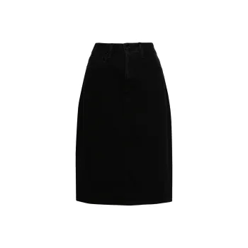 PAIGE Siren Denim Midi Skirt