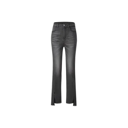 PORTSPURE BLACK GREY 여성 청바지