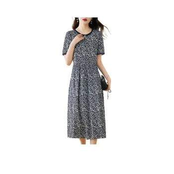 Hang Yi Court Short Sleeved Dresses Women's Multicolor