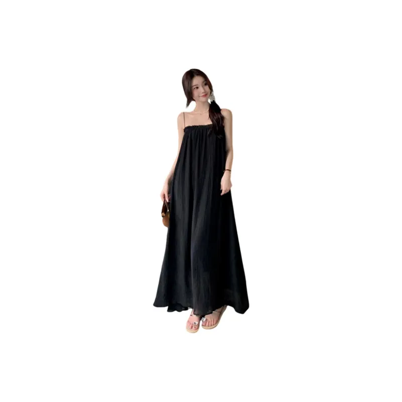 Oudifu Slip Dresses Women's-3