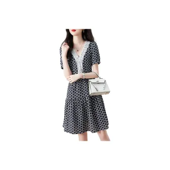 XWI Short Sleeved Dress Women's Navy Blue
