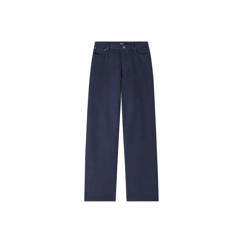 A.P.C Elisabeth Button Detailed Wide Leg Jeans-0