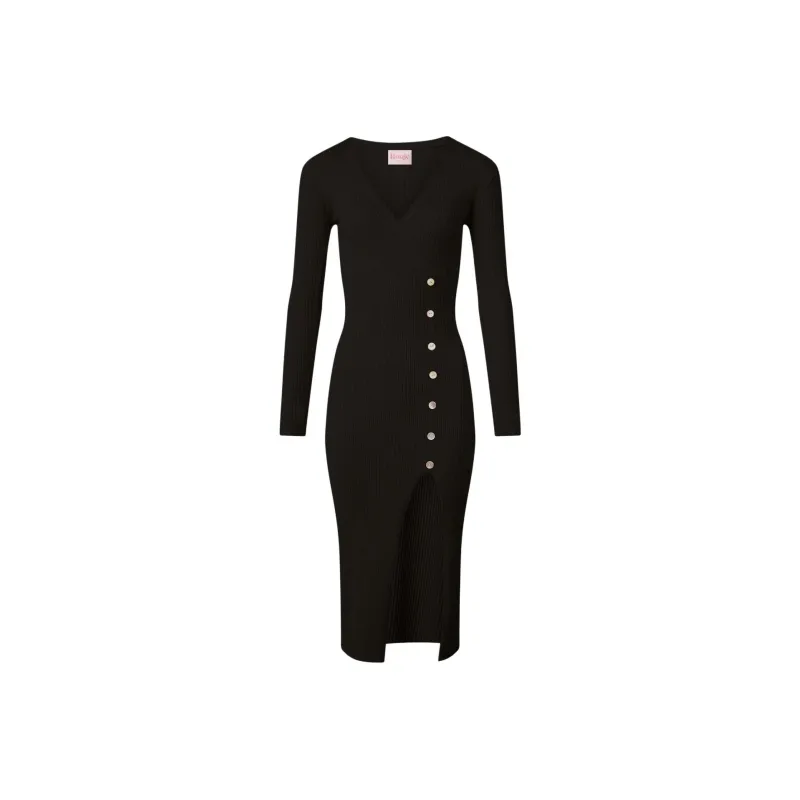 Rouje FW24 MILA DRESS Long-Sleeved Dresses Women's Black-0
