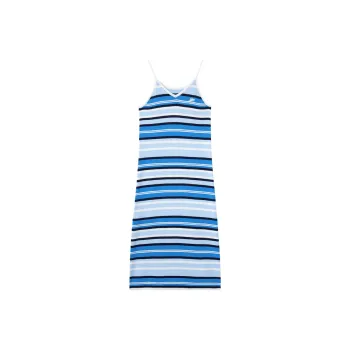 GAP Slip Dresses Women's Blue Stripes