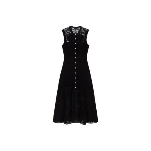 Maje Crochet knit Maxi Dress