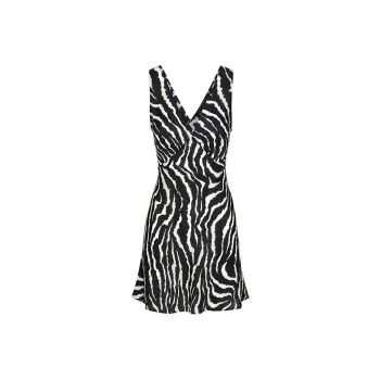 Réalisation Par Sleeveless Dresses Women's Zebra Print