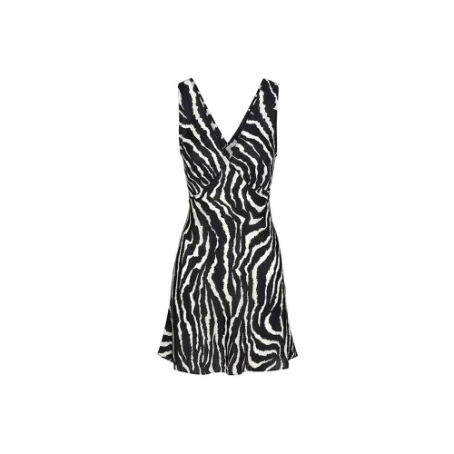 Réalisation Par Sleeveless Dresses Women's Zebra Print