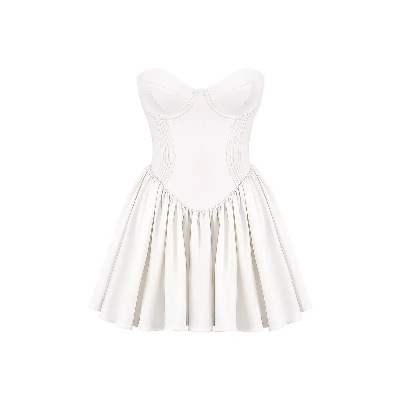 HOUSE OF CB KATHERINE Sleeveless Dress Women's White/White-0