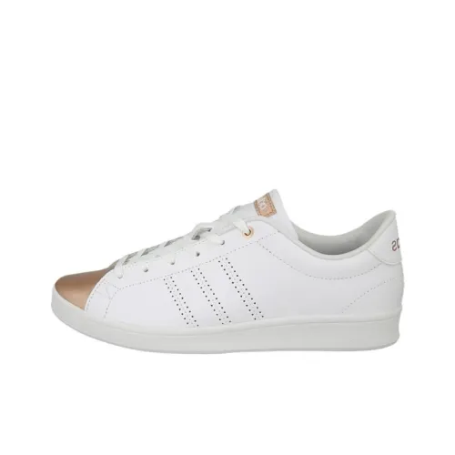 Adidas Advantage Anti Slip Wear Resistant Low Top Skateboard Shoes Women's White