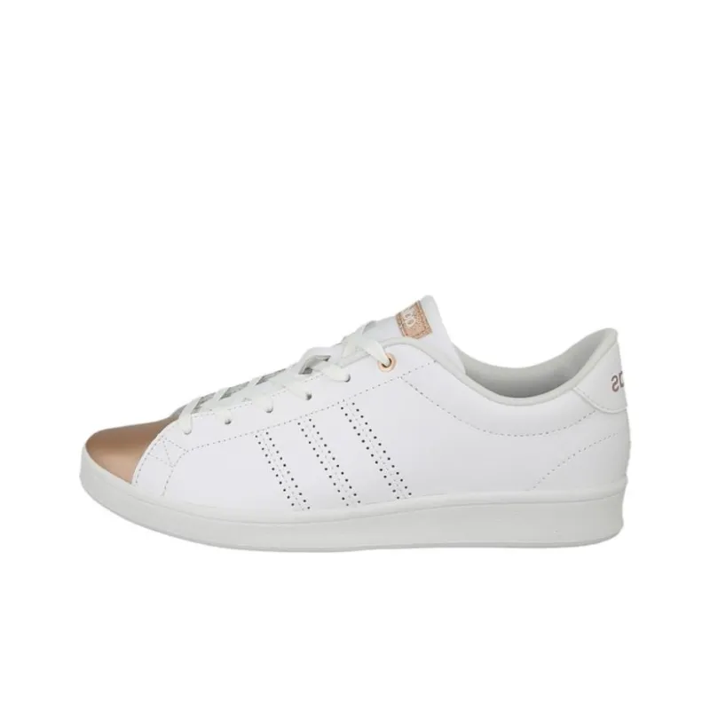 Adidas Advantage Anti Slip Wear Resistant Low Top Skateboard Shoes Women's White-0
