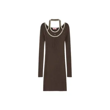 CHUU Long Sleeved Dresses Women's Carbon Gray