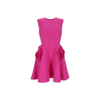 Valentino Sleeveless Dress Women's Fuchsia