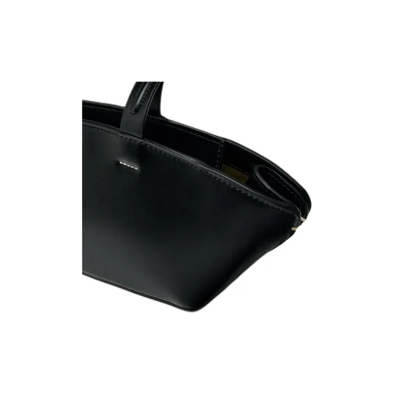 ZARA PU Handbag, Shoulder Bag Small Size Women's Black-4