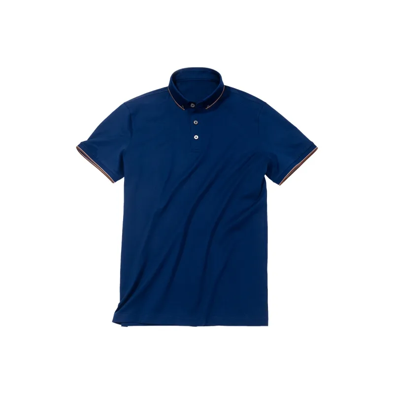 Mr.Bu Polo Shirts Men Deep Sea Blue-0