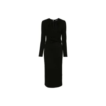 GIORGIO ARMANI Asv Viscose blend Midi Dress