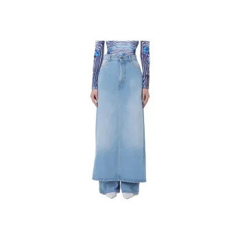 Jean Paul Gaultier Denim Pant Skirt 'Blue'