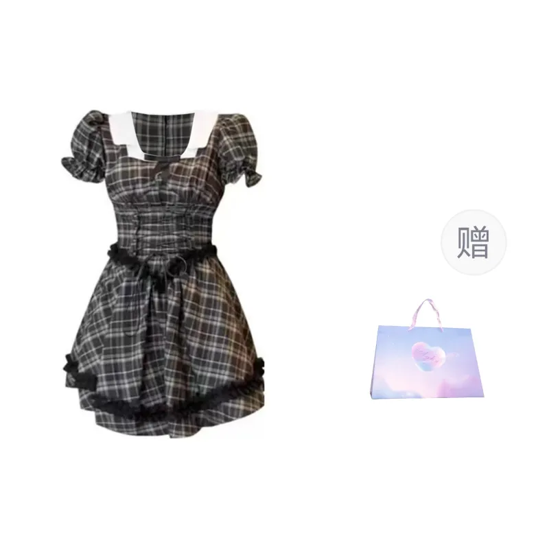 Aghr Short Sleeved Dress Women's Black-7