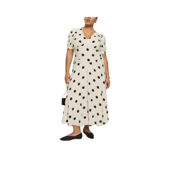 REFORMATION Naira Dress Es Short-Sleeved Dresses Women's Ecru