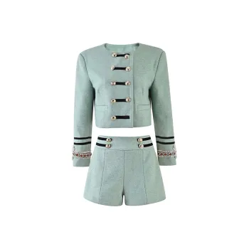 CHARM PICK Casual Suit Women's Green