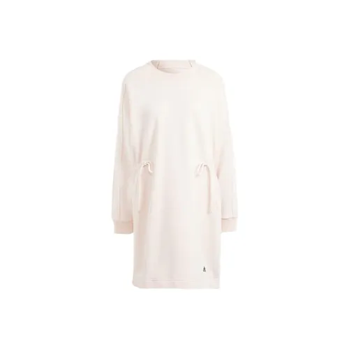 Adidas Long Sleeved Dresses Women's Beige