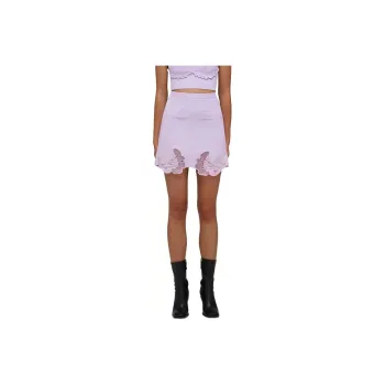 Self portrait Casual Short Skirts Women's Lilac