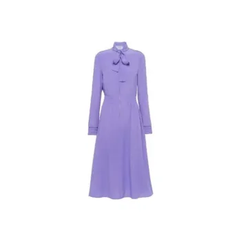 PRADA Long-Sleeved Dresses Women's Purple