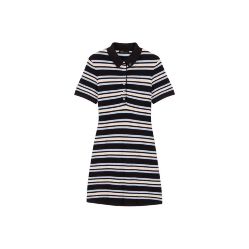 Maje Striped Mini Dress-0