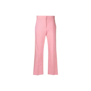 MSGM High Waisted Straight Leg Pants