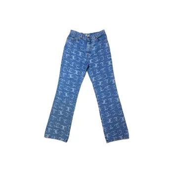 CHANEL FW23 Jeans Women's Light Blue