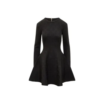 Givenchy Monogrammed Long-Sleeved Dress