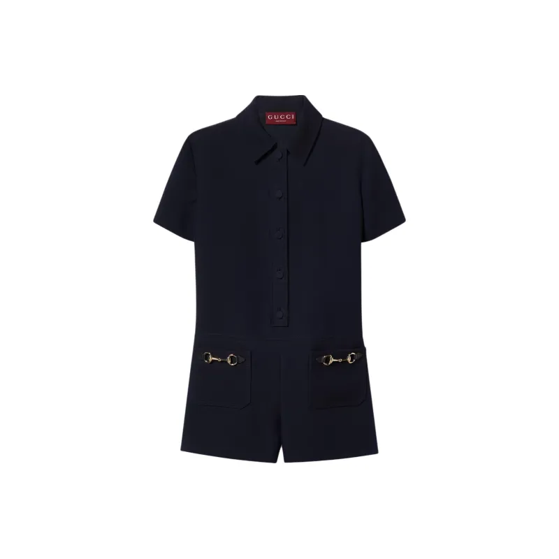 GUCCI SS24 Jumpsuit Women's Dark Blue-0