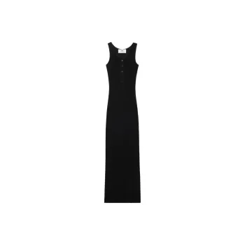 AMIPARIS Paris Ribbed Sleeveless Dress