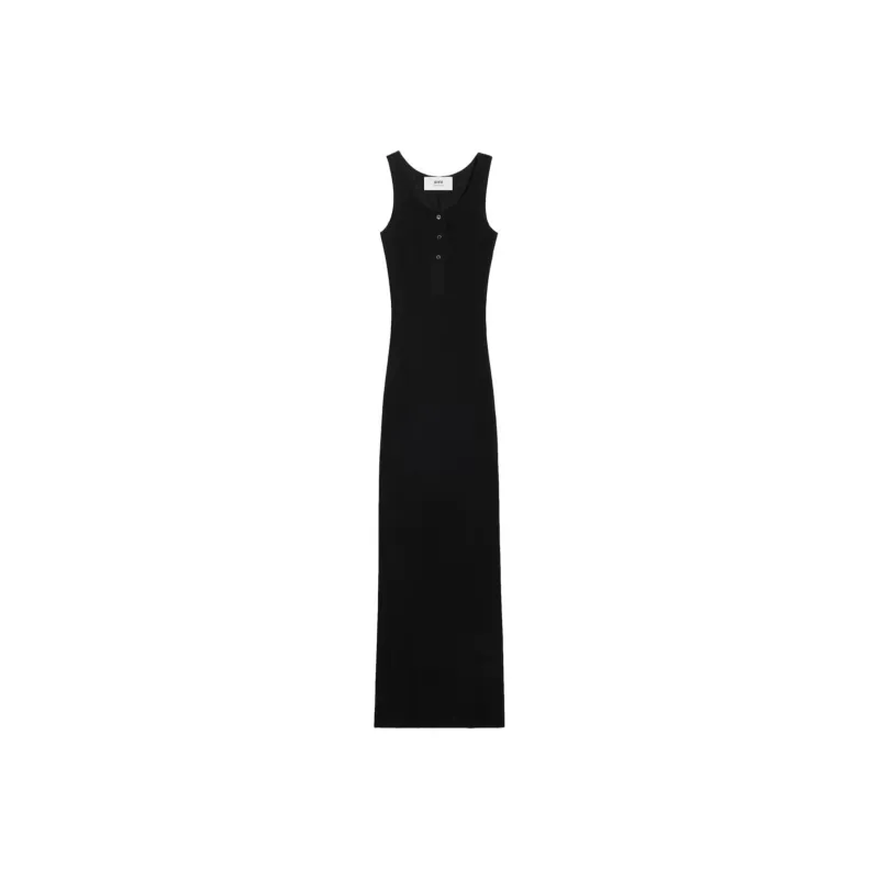 AMIPARIS Paris Ribbed Sleeveless Dress-0