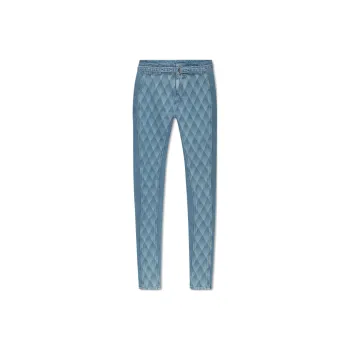 BALMAIN Geometric Patterned Slim Fit Jeans