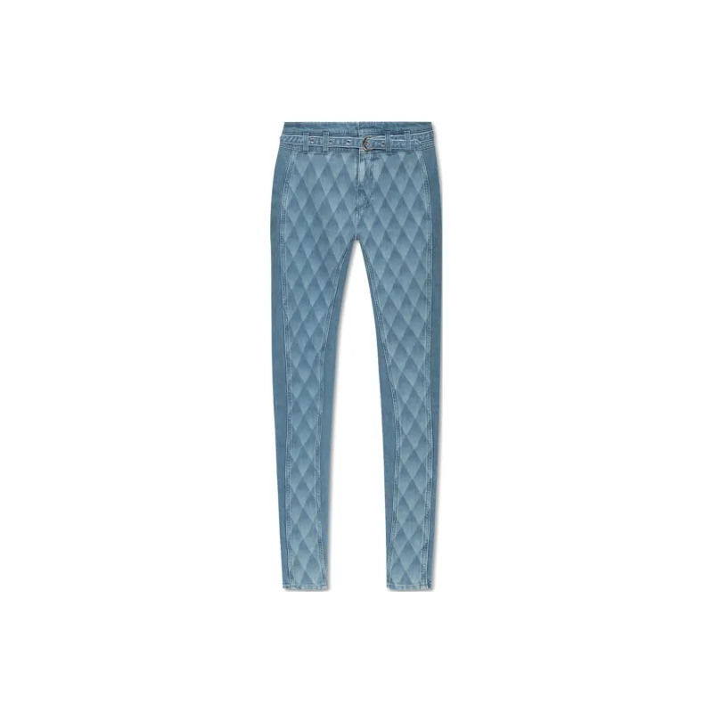 BALMAIN Geometric Patterned Slim Fit Jeans-0