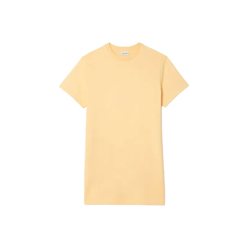 LACOSTE Short Sleeved Dress Women's Yellow-0