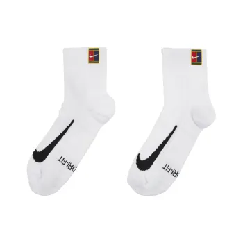 Nike Court Multiplier Ankle Socks Unisex 2 Pack White/White