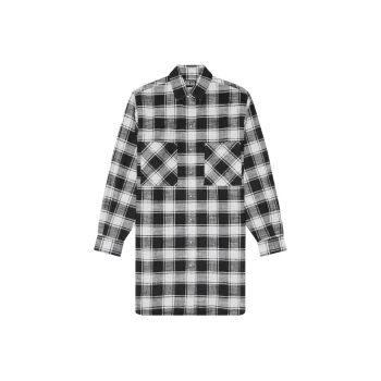 DIESEL Long-Sleeved Dresses Women's Black/White