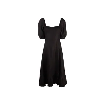 Reformation Short-Sleeved Dresses Women's Black