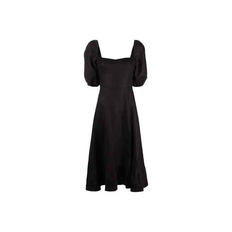 Reformation Short-Sleeved Dresses Women's Black-0