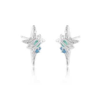 VAN GOGH 925 Sterling Silver Stud Earrings Women's