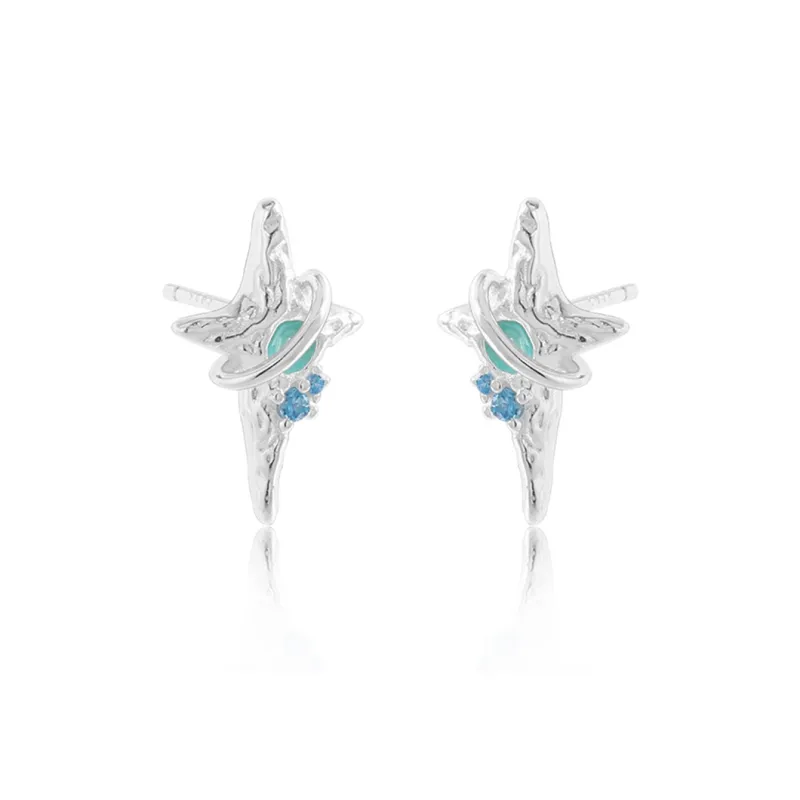 VAN GOGH 925 Sterling Silver Stud Earrings Women's-0