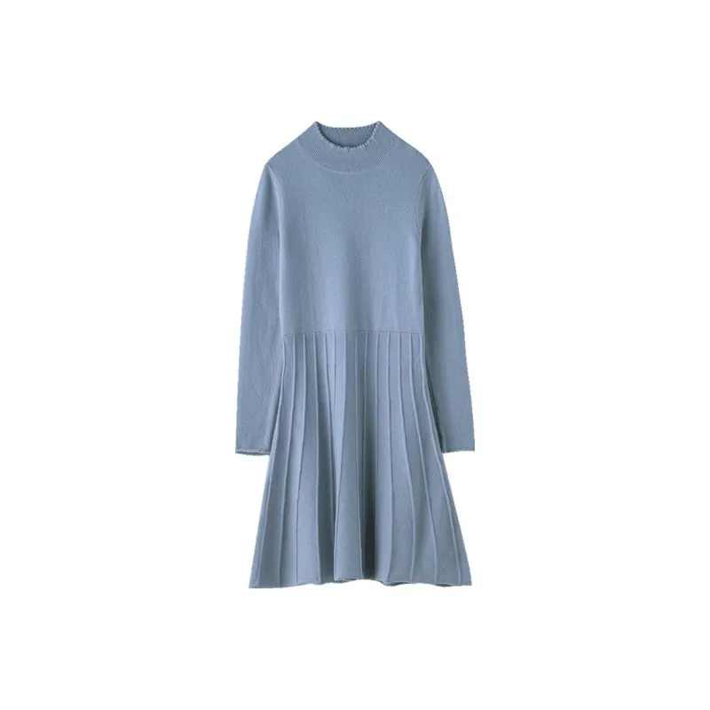 SNOWFORTE Long Sleeved Dresses Women's-5