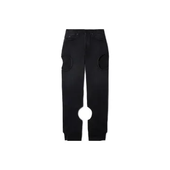 OFF WHITE Meteor Cut Out High Waist Jeans
