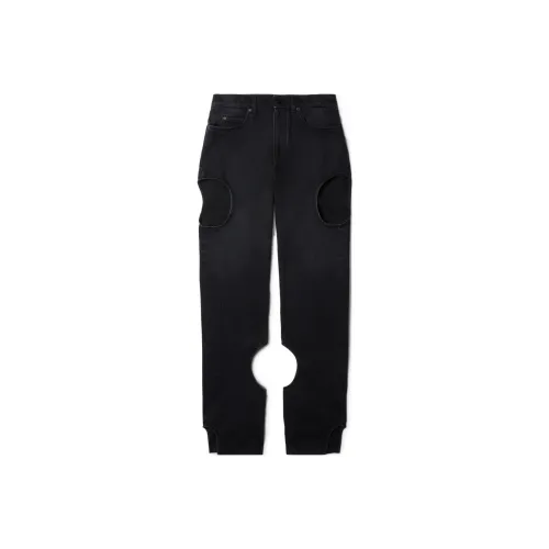 OFF WHITE Meteor Cut Out High Waist Jeans