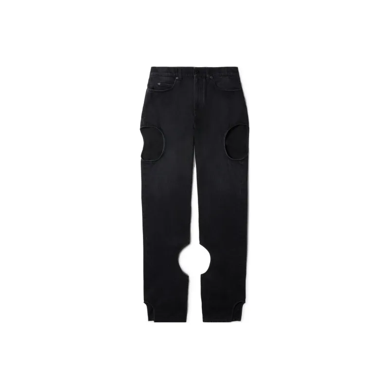 OFF WHITE Meteor Cut Out High Waist Jeans-0