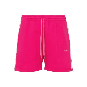 PAROSH Striped Jersey Shorts